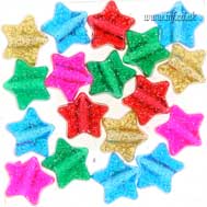 Plastic Star Glitter Beads Main Image