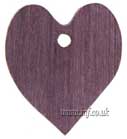 Solid Wood Heart Pendant Main Image