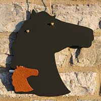 Chalk Blackboard Horse Head Main Image