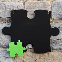 Chalk Blackboard Jigsaw Puzzle Piece Main Image