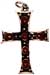 Gothic Cross, Semi-Precious Stones on Bootlace