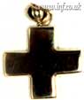 Square Thick Cross in 925 Silver on Bootlace Main Image