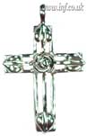 Mackintosh rose Cross on bootlace Main Image