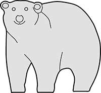 Polar Bear Comic Standing Main Image