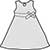 Plain Top Hole Image Childrens Sleevless Triangular Dress