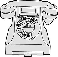 Old Fashioned Bakelite Telephone Main Image