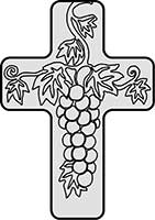 Cross with a Grape Design Main Image