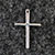 Pewter Bar Cross Small