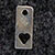 Pewter Rectangular Tag with Heart Cutout