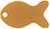 Plain Rounded Fish Shape Cut Out