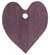 Solid Wood Heart Pendant