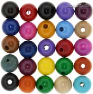 10mm Round Painted Wooden Bead Main Image