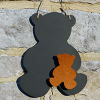 Chalk Blackboard Teddy Bear Main Image