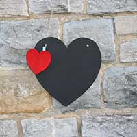 Chalk Blackboard Curvaceous Heart Main Image