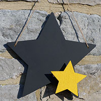 Chalk Blackboard Pointed Star Main Image