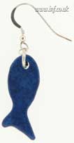 Clay Fish Earring on 925 fishhooks Main Image