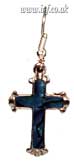 Blue Pula Shell Cross Earrings Main Image