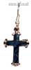 Blue Pula Shell Cross Earrings