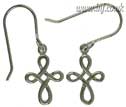 Simple Rounded Knot 925 Silver Earrings Main Image