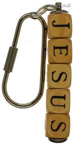 Wooden Letter Key-Ring Main Image