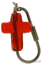 Glass Cross Key-Ring Main Image