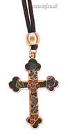 Cloisonn Fancy Cross on Bootlace Main Image