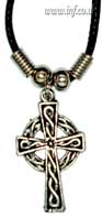 Metal Celtic Cross on Bootlace Main Image