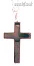 Hematite Cross on plated chain Main Image