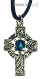Metal Celtic Cross inset with Abalone Shell Main Image