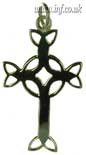 Fancy Cut-Out Silver Cross on Bootlace Main Image