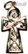 Celtic Filigree Silver Cross on Bootlace Main Image