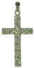 Large Cubic-Zirconia Cross on bootlace