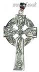 Large Celtic 925 Silver Cross on Bootlace Main Image