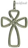 Large simple knot cross on chain Main Image