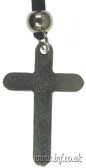 Plain flat pewter rounded cross Main Image