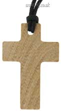 Wooden Cross Medium on Bootlace Main Image