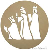 Nativity Magi with Gifts Enormous Cut Out Disk Main Image