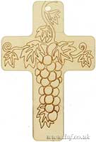 Medium Ply Cross with Grape Design Pack of 12 Main Image