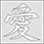 Stencil Image Japanese Character Love Kanji