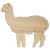 Main Image White No Hole Image Alpaca Standing Side View