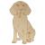 Main Image White No Hole Image Beagle sitting Front View