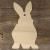 3mm Ply Rabbit Sitting Front Faceing Plain 