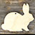 3mm Ply Rabbit Sitting Side View Plain