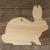 3mm Ply Rabbit Sitting Side View Plain