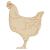 Main Image White No Hole Image Chicken French Hen Standing