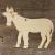 Image TH Donkey Standing Straw Hat