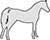 Plain Image Horse Arabian Standing