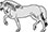 Plain Top Hole Image Walking Horse With Head Down