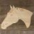 3mm Ply Horse Thoroughbred Head