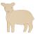 Main Image White No Hole Image Lamb Standing